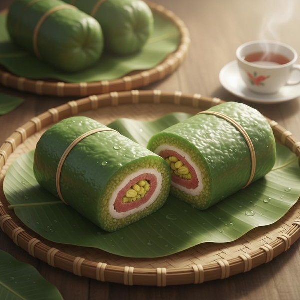 Bánh Tét Miền Nam: Bí Quyết Giữ Màu Xanh Tự Nhiên Không Phẩm Màu