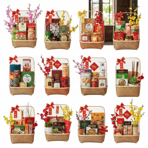 10 Gợi Ý Giỏ Quà Tết Tặng Nhân Viên Dưới 300K: Vừa Tiết Kiệm, Vừa Ý Nghĩa