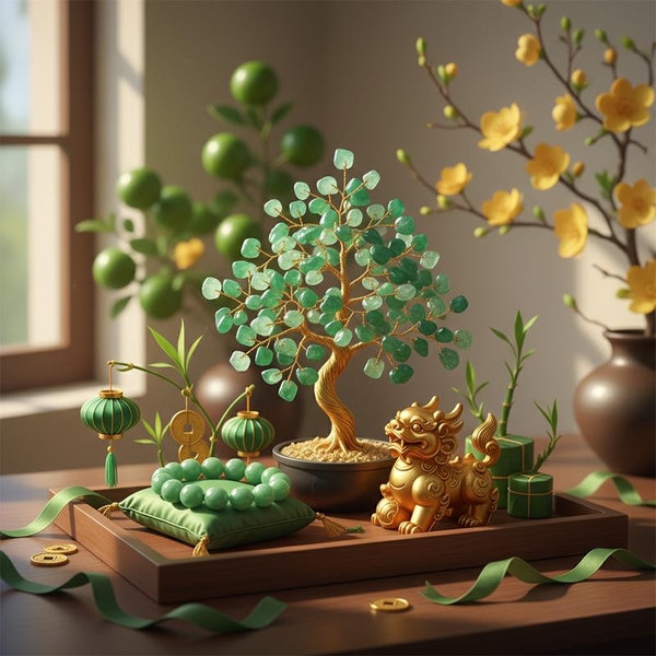 Top 5 Vật Phẩm Phong Thủy Mini Khai Xuân Hợp Mệnh Mộc