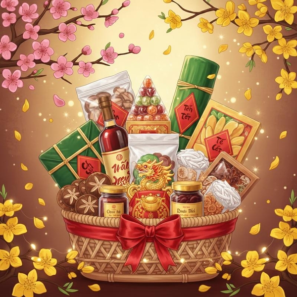 Giỏ quà Tết biếu: Khám phá sự khác biệt giữa Miền Bắc và Miền Nam
