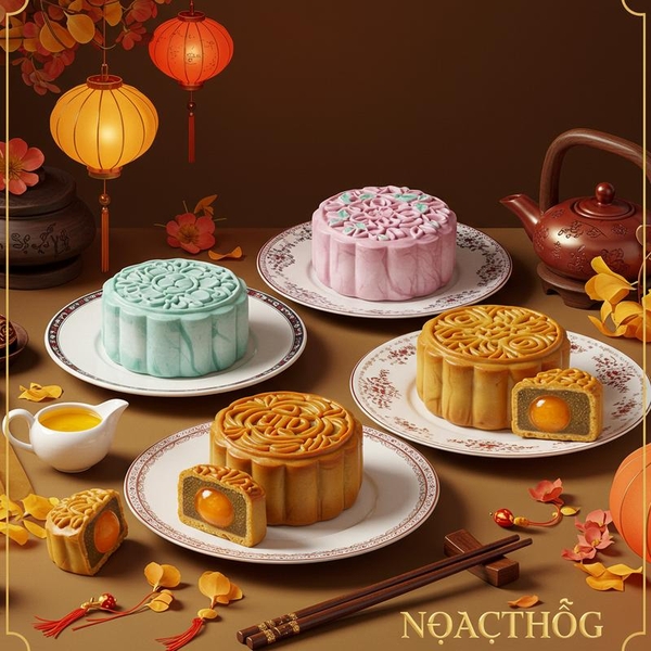 Khám phá Bánh Trung Thu Nghệ Thuật: Vẽ Tay & Tạo Hình 3D