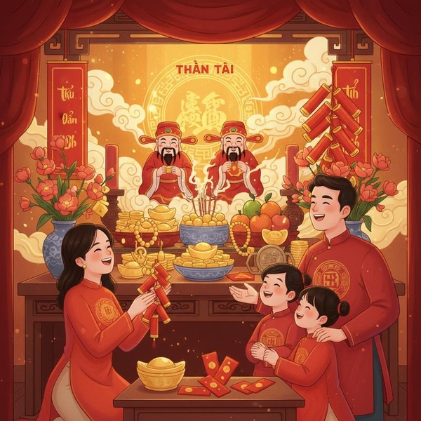 Ý Nghĩa Đặc Biệt Của Ngày Vía Thần Tài: Đốt Pháo, Mua Vàng Và Những Phong Tục Đem Lại May Mắn