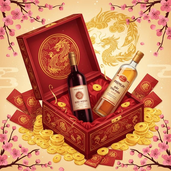 Sự Khác Biệt Giữa Rượu Vang Đỏ và Rượu Mạnh: Góc Nhìn Phong Thủy Khai Xuân
