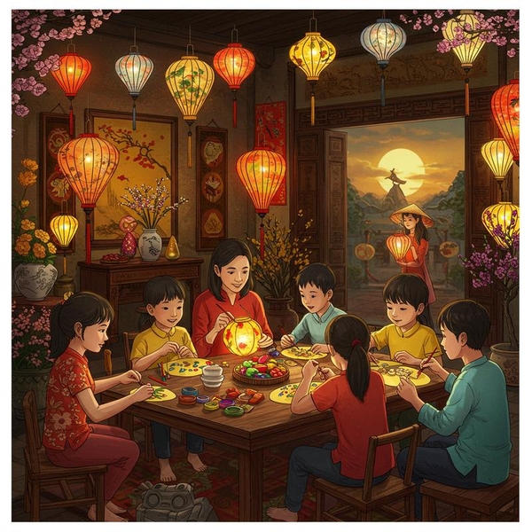 Rước Đèn Trung Thu: Hướng Dẫn Tự Làm Đèn Lồng Truyền Thống