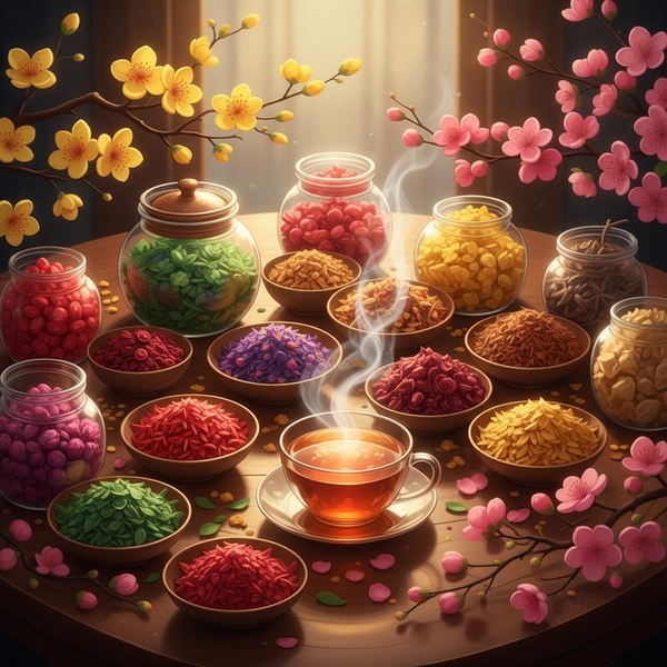 Trà Thảo Mộc – Quà Tặng Thanh Lọc Cơ Thể Độc Đáo Ngày Tết