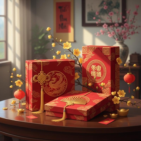 Bí Ẩn Phong Thủy: Vì Sao Hộp Quà Tết Đỏ Và Vàng Luôn Được Ưu Ái?