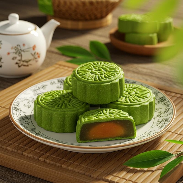 Khám Phá Hương Vị Bánh Trung Thu Mochi Trà Xanh: Sự Hoà Quyện Á-Âu
