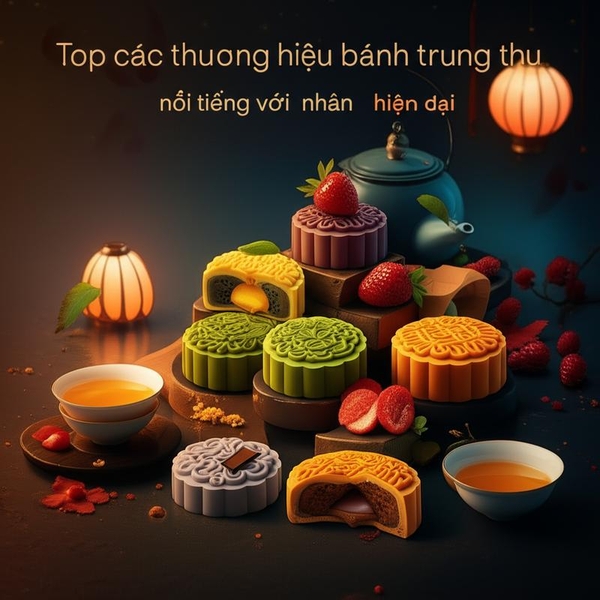 Top các thương hiệu bánh trung thu nổi tiếng với nhân hiện đại
