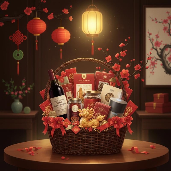 Giỏ Quà Tết Tặng Sếp Nam Dưới 3 Triệu: Nên Chọn Rượu Ngoại Hay Đồ Sức Khỏe?