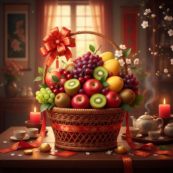 Giỏ Quà Tết Trái Cây Nhập Khẩu: Hương Vị Đẳng Cấp Cho Ngày Đoàn Viên