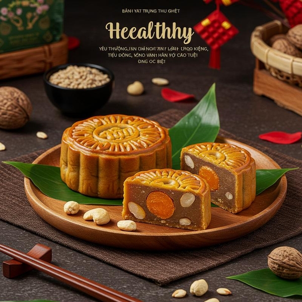 Bánh Trung Thu Healthy: Yêu Thương An Lành Cho Người Ăn Kiêng, Tiểu Đường và Cao Tuổi