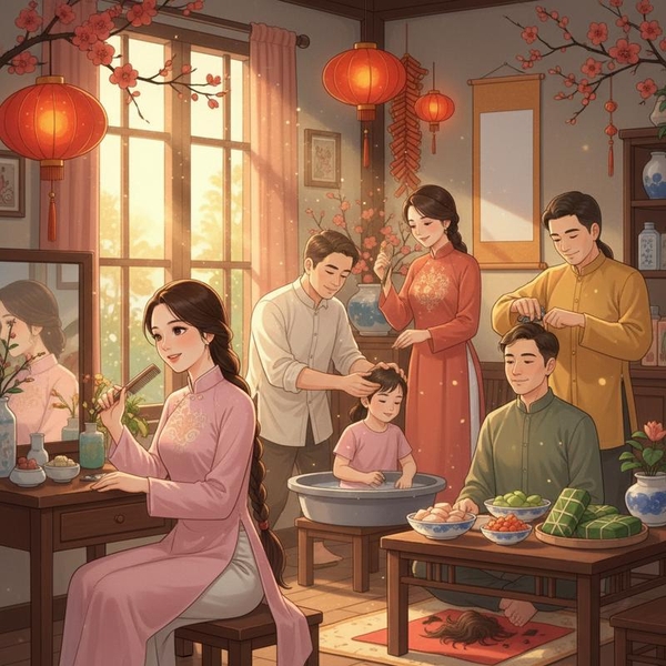 Có nên tắm gội hay cắt tóc vào Mùng 1, Mùng 2, Mùng 3 Tết? Góc nhìn phong thủy hiện đại