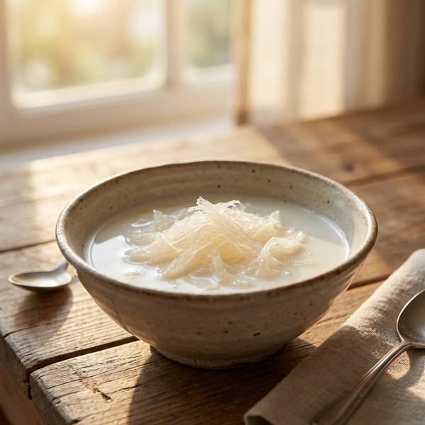 Bí Quyết Chưng Yến Sữa Tươi Không Đường Cho Bé Ngủ Ngon