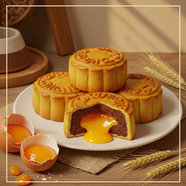 Hướng Dẫn Làm Bánh Trung Thu Lava Custard Bằng Nồi Chiên Không Dầu