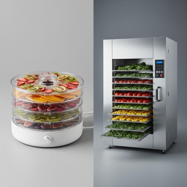 Máy sấy thực phẩm gia đình vs Máy sấy công nghiệp: Khác biệt chất lượng