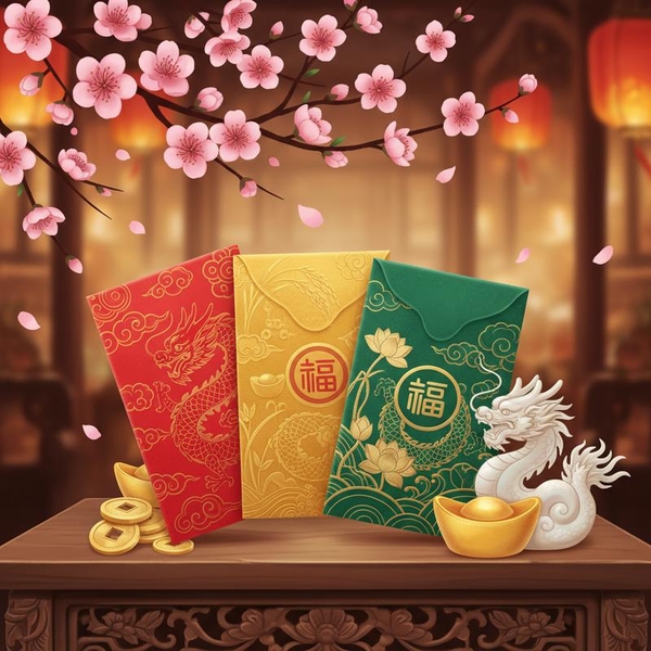 Gợi Ý 3 Màu Bao Lì Xì May Mắn Cho Tuổi Thìn Tết 2026