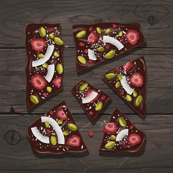 Làm Chocolate Bark Rắc Trái Cây Sấy: Món Quà Valentine Ngọt Ngào & Dễ Làm