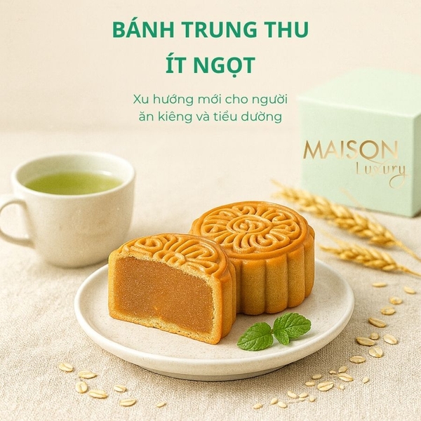 Bánh trung thu ít ngọt: Xu hướng mới cho người ăn kiêng và tiểu đường