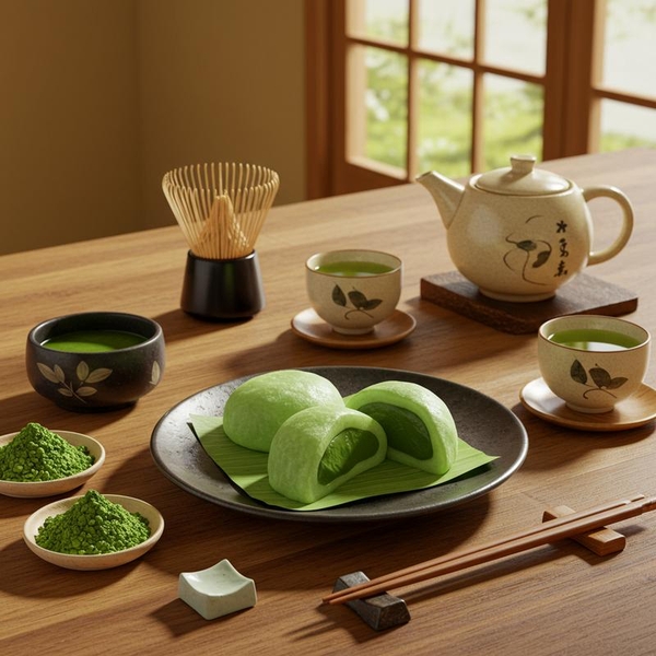 Bí Quyết Làm Nhân Mochi Matcha Trà Xanh Chuẩn Nhật Bản