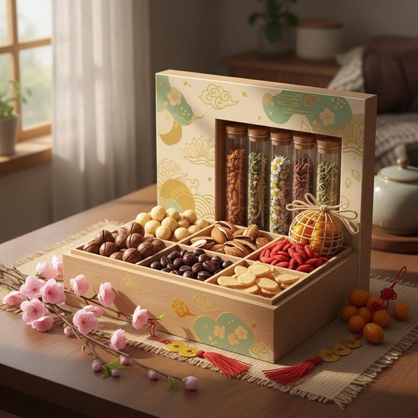 Hộp quà Tết dành cho người ăn kiêng: Sức khỏe và đủ chất trong từng vị quà