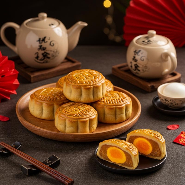 Khám Phá Bánh Trung Thu Mochi Nhân Chà Bông Trứng Muối Đài Loan