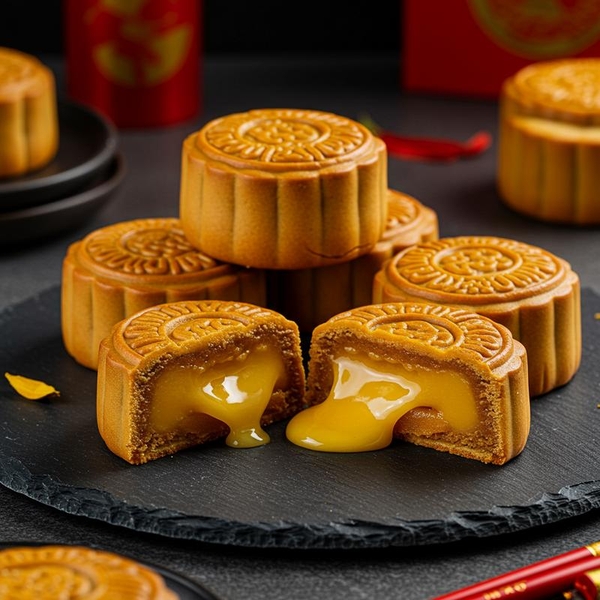 Bánh Trung Thu Lava Custard: Đỉnh Cao Hương Vị Kem Trứng Béo Ngậy