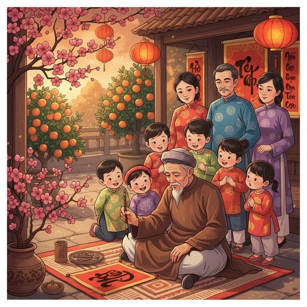 Nghệ thuật thư pháp và tục xin chữ đầu năm: Nét đẹp văn hóa Việt