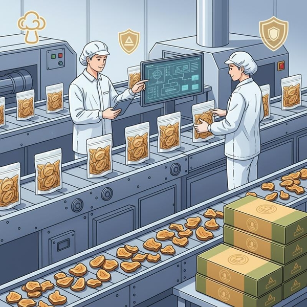 Tiêu chuẩn HACCP & ISO: Bảo chứng chất lượng nấm mối sấy khô