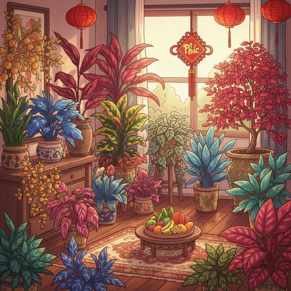 Cây Cảnh Lá Màu & Cây Nhập Khẩu Độc Lạ Chưng Tết