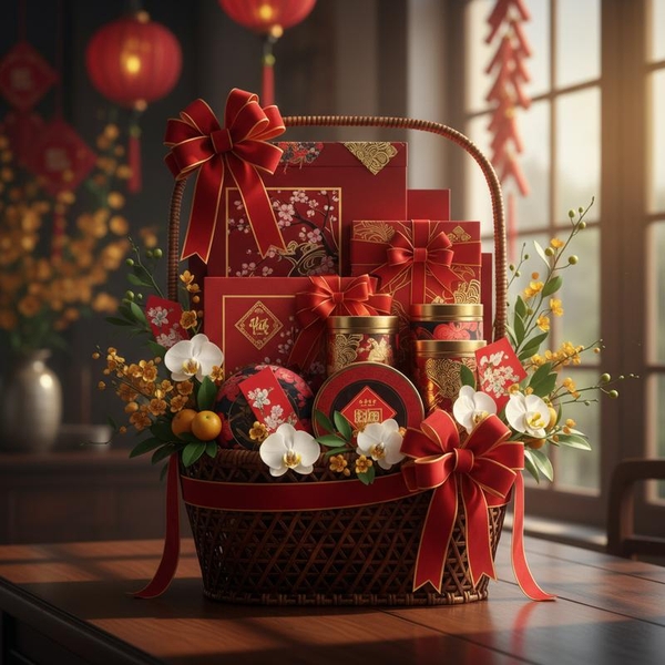 Vỏ và Phụ kiện Giỏ quà Tết: Nghệ Thuật Chọn – Trang Trí – Phong Thủy Cho Người Mới Bắt Đầu