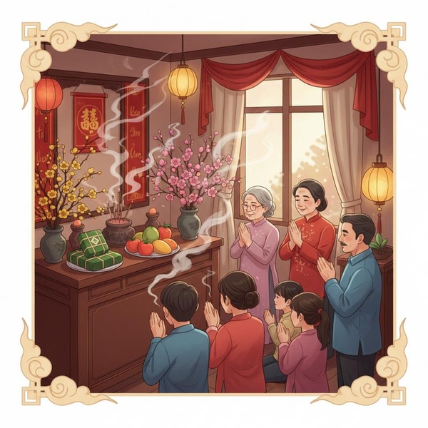 Hướng Dẫn Cúng Tất Niên, Giao Thừa & Mùng 1-2-3 Tết Đầy Đủ