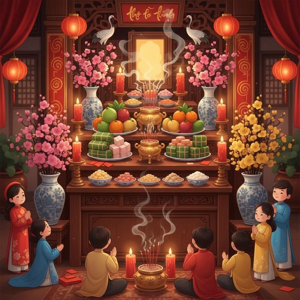 Phong Thủy Bài Trí Bàn Thờ Ngày Tết: Đón Lộc, Gìn Giữ Hạnh Phúc