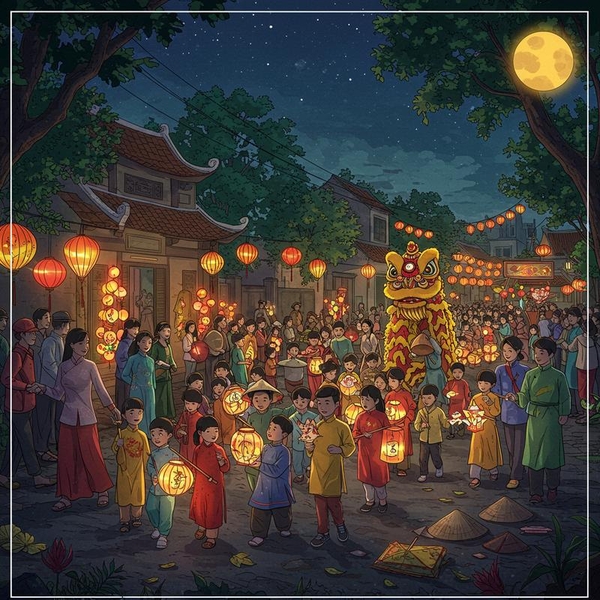 Tổ Chức Rước Đèn Trung Thu: Đem Ánh Sáng Sum Vầy Đến Khu Phố và Trường Học