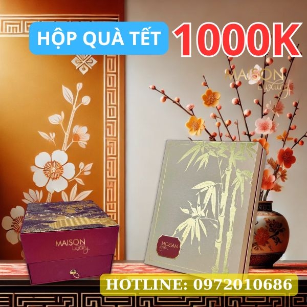 Giỏ Quà Tết 1 Triệu Maison Luxury - Sang Trọng, Ý Nghĩa 2025