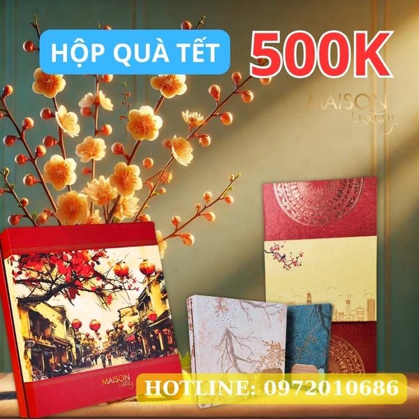Giỏ Quà Tết 500k Maison Luxury - Ý Nghĩa, Đẳng Cấp Xuân 2025
