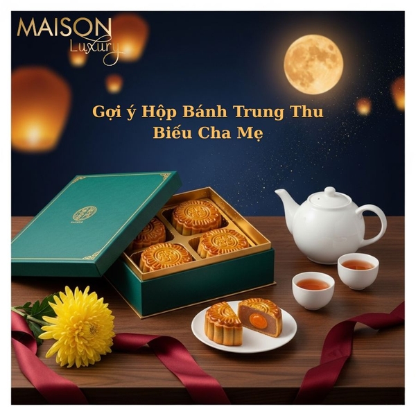 Gợi ý Hộp Bánh Trung Thu Biếu Cha Mẹ: Tinh Tế & Ý Nghĩa Mùa Đoàn Viên