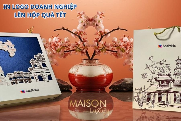 In Logo Doanh Nghiệp Lên Hộp Quà Tết - Nâng Tầm Thương Hiệu Với Maison Luxury