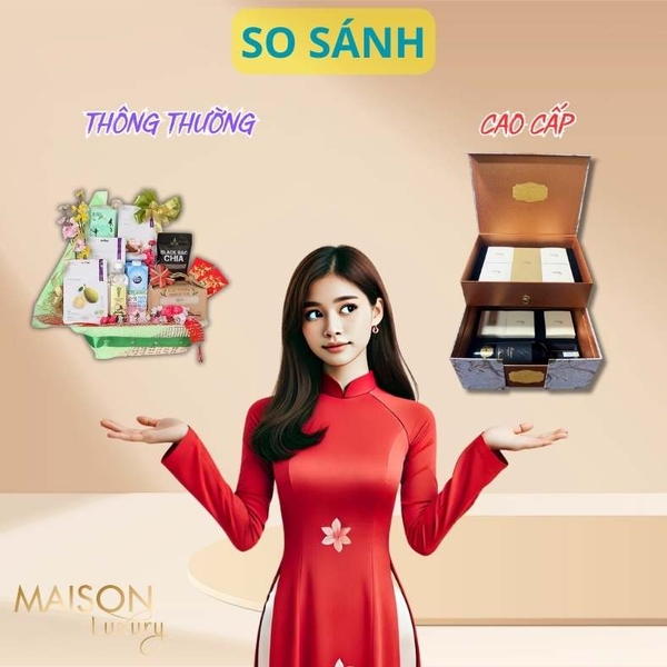 So sánh hộp quà Tết cao cấp và hộp quà Tết thông thường