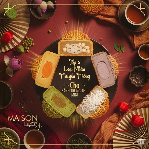 Top 5 loại nhân ngọt truyền thống cho bánh trung thu mini được yêu thích nhất