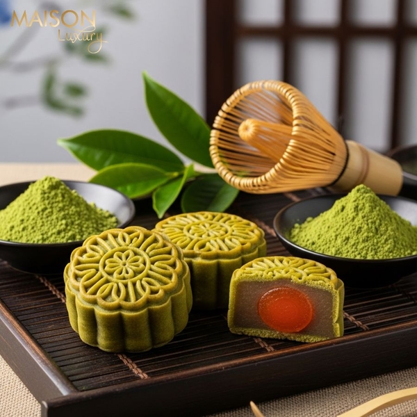 Bánh trung thu nhân trà xanh matcha