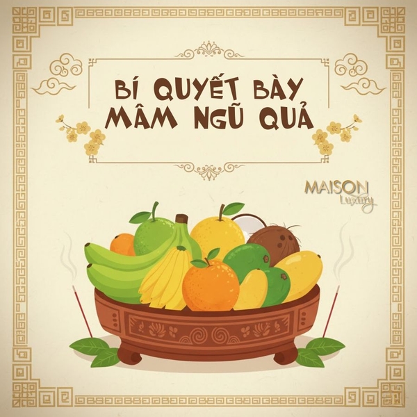 Bí Quyết Cách Bày Mâm Ngũ Quả Chuẩn và Ý Nghĩa