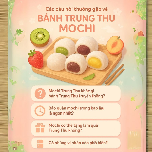 Các câu hỏi thường gặp về bánh trung thu mochi