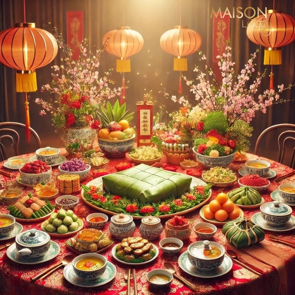 mâm cỗ chay ngày tết