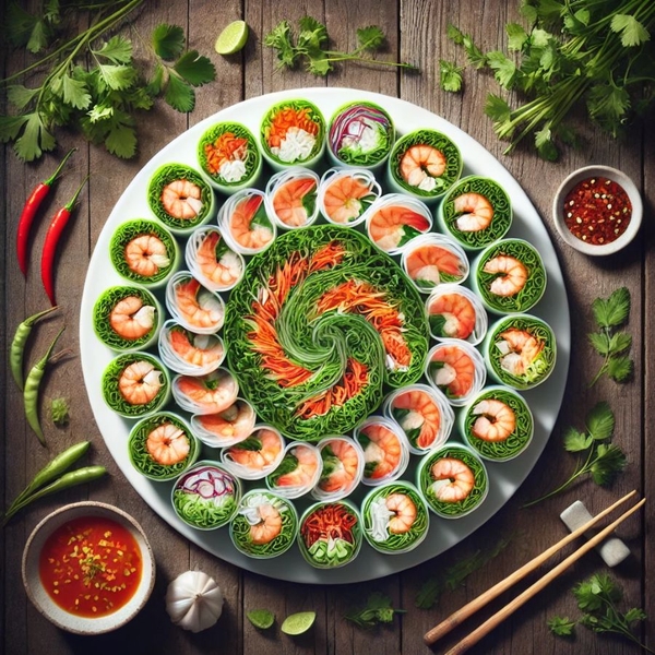 gỏi cuốn-món ăn healthy ngày tết