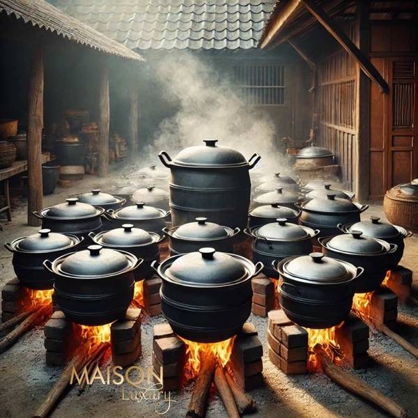 luộc bánh chưng trong 12 tiếng