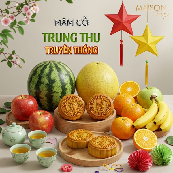 Mâm cỗ Trung thu truyền thống: Nét đẹp văn hóa Việt