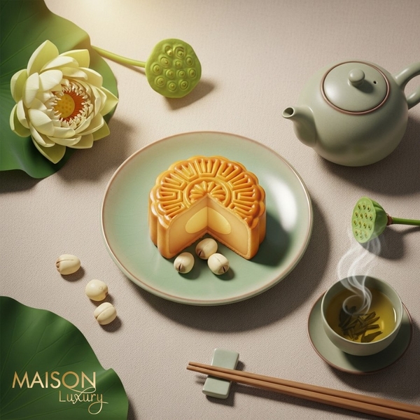 Bánh trung thu mini nhân hạt sen