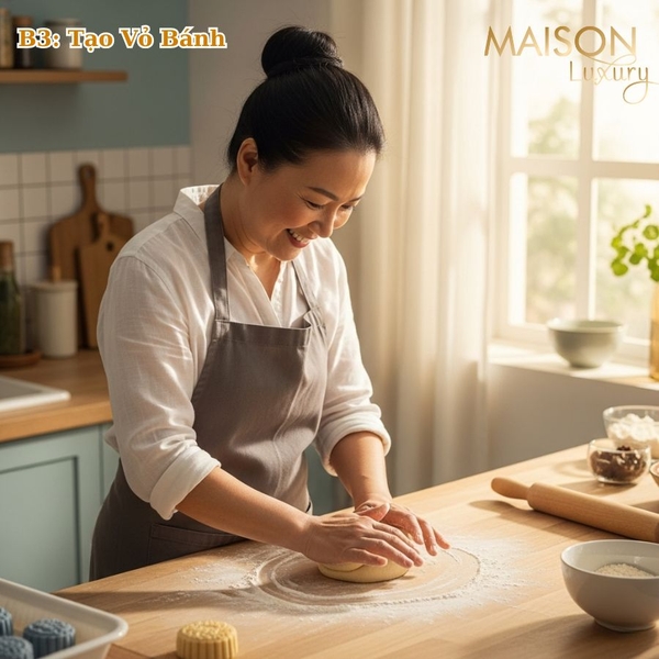 Nhồi vỏ bánh trung thu mini thập cẩm