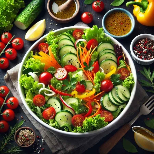 salad rau củ-món ăn healthy ngày tết