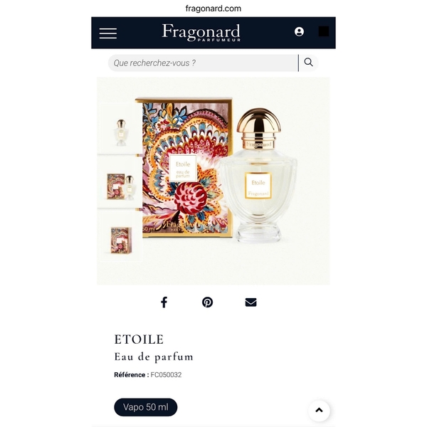 Nước hoa Fragonard các chai full chính hãng Pháp (order bill Pháp chuẩn ngày giờ mua hàng)